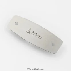Blue Spruce Curved Card Scraper