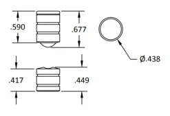 Brusso Brass Ball Catch BC-275