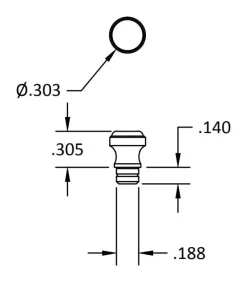 Brusso Brass Jewellery Cabinet Pull MC-422