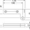 Brusso Brass Offset Pivot Hinge L-39