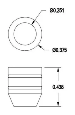 Brusso Brass Shelf Sleeves K-2