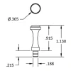 Brusso Stainless Hook MC-437S