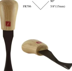 Flexcut 90-degree Palm V-Tool - 5/8'' (15mm) FR706
