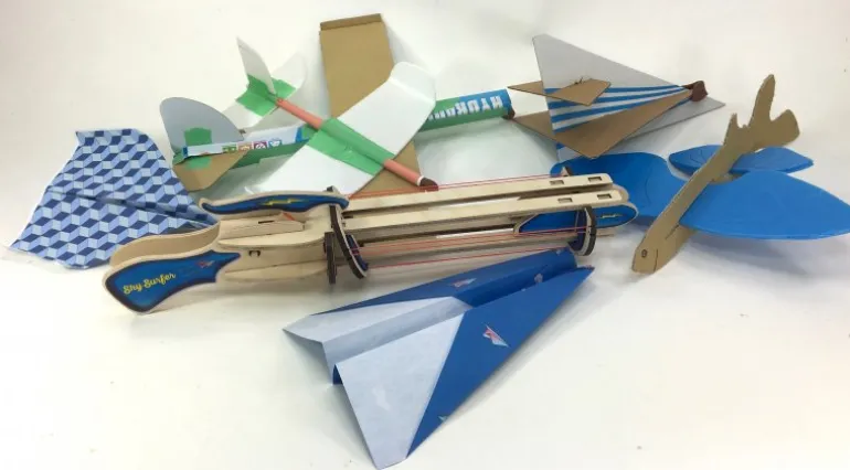 Surfer Airplane Wooden Kit